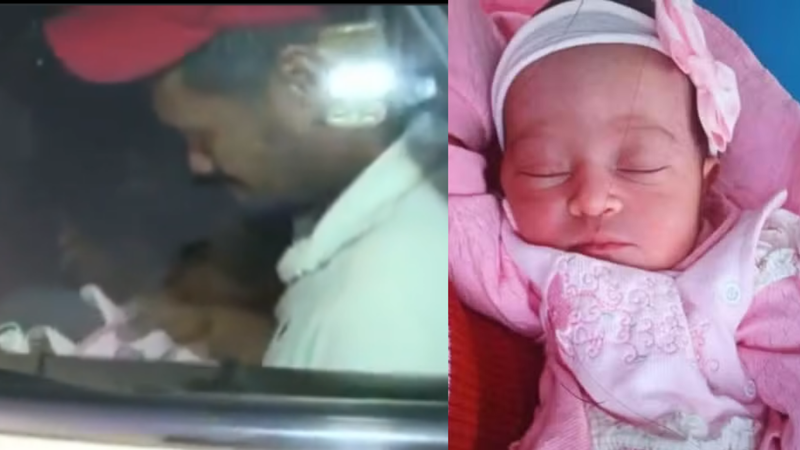 Vídeo: Pai da recém-nascida que foi encontrada no quintal chora com as roupinhas da filha